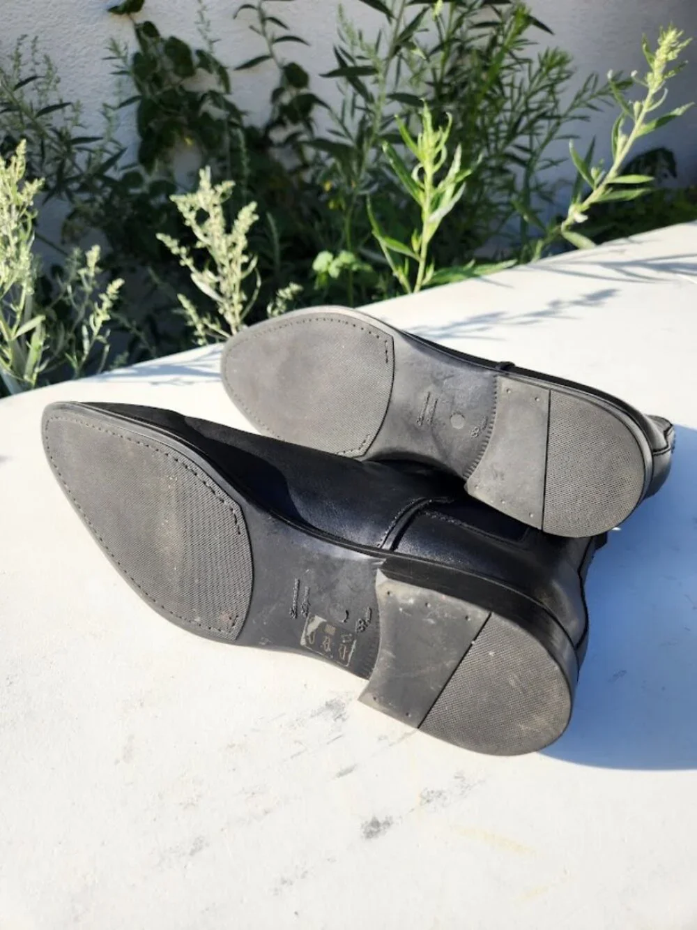 Aldo Chelsea Men's Boots Shoes Size 10.5 Mens Black Leather Almond Toe  Elastic
